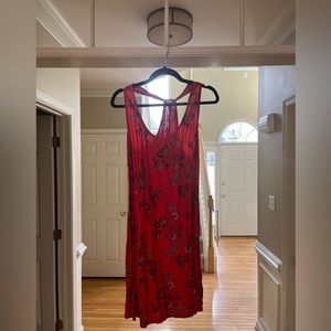 Old navy red floral dress